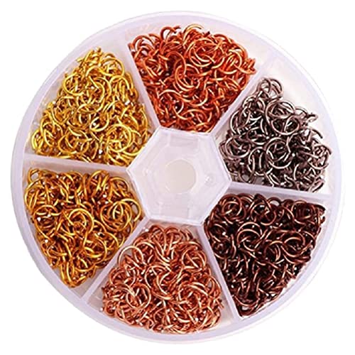 HELEVIA Nagelkunst Design Anhänger Set, 3D -Metallringe DIY -Schmuckhandwerk Liefert Nagelschmuckdekorationen, 3D -Piercing -Kit, für Nägel, Telefone, Bücher (Verschiedene Farbe #37) von HELEVIA