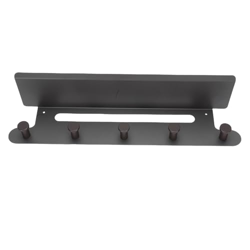 HELEVIA Wandmontage Kleidungsständer mit Brett, Hanging Storage Shell Coat Organizer, für Ein Badezimmer für das Haus der Eingangs des Eingangs des Hauses (Grau) von HELEVIA