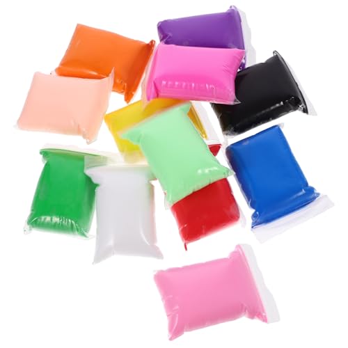 12 Packungen Gefärbter Ton Diy-ton-kit Kinderspielzeug Aus Ton Bastelset Aus Ton Bastelton Für Kinder Modelliermasse-kit Lehmhandwerk Diy Bunter Lehm Plastik Colorful HEMOTON von HEMOTON