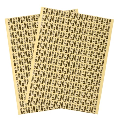 2 Blätter Fishing Line Number Stickers Selbstklebende Aufkleber für Angeln Beschreibbare Nummernaufkleber für Süß und Einfach Anzubringen Entfernen von HEMOTON