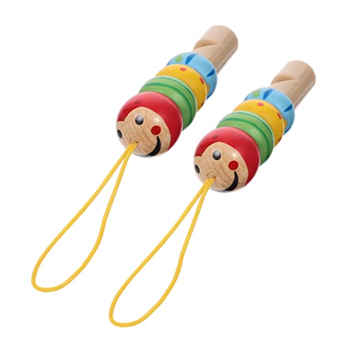HEMOTON 2 Stück Holzpfeifen für Musikinstrument für Kreative Früherziehung Sicheres und Unterhaltsames Lernspielzeug für Kleinkinder HEMOTON 2 Stück Holzpfeifen für Musikinstrument für Kreative Früherziehung Sicheres und Unterhaltsames Lernspielzeug für Kleinkinder von HEMOTON