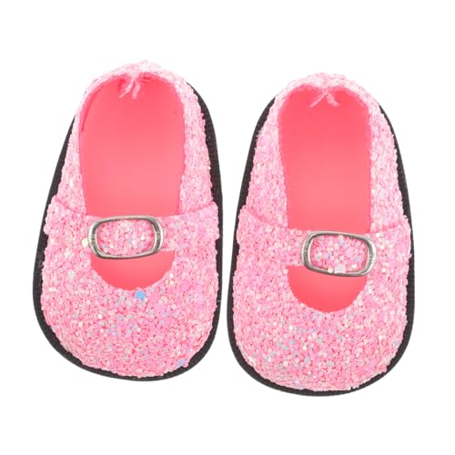HEMOTON 1 Paar Schuhe für Puppen Glänzende Pailletten Schuhe für Puppen Outfits Puppenaccessoires zur Verschönerung der Kleidung Langlebig und Vielseitig für Kreatives Spiel von HEMOTON