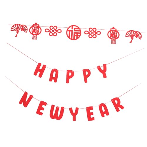 HEMOTON 1 Satz Banner für das Neue Jahr neujahrsfahnenhintergrund Rot Feiertagsbanner Flaggen bürodeko Office Decoration Room Decor Partyangebot für das Neue Jahr Neujahr Ammer Stoff HEMOTON 1 Satz Banner für das Neue Jahr neujahrsfahnenhintergrund Rot Feiertagsbanner Flaggen bürodeko Office Decoration Room Decor Partyangebot für das Neue Jahr Neujahr Ammer Stoff von HEMOTON