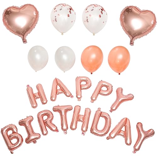 HEMOTON 1 Satz Geburtstagsballon-set Neon Dekorationen Luftballons Geburtstagsdekoration Geburtstagsballons Für Frauen Aluminiumfolie Rose Gold HEMOTON 1 Satz Geburtstagsballon-set Neon Dekorationen Luftballons Geburtstagsdekoration Geburtstagsballons Für Frauen Aluminiumfolie Rose Gold von HEMOTON