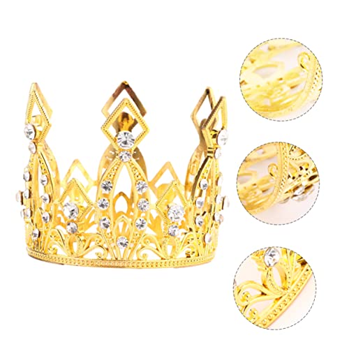 HEMOTON 1 Satz Geburtstagstorte Krone Dekoration Prinzessin Kuchendekoration Für Freunde Krone Für Kronen Kuchenzubehör Mini-krone Kuchen Krone Aluminiumlegierung Silver 2 Stück von HEMOTON