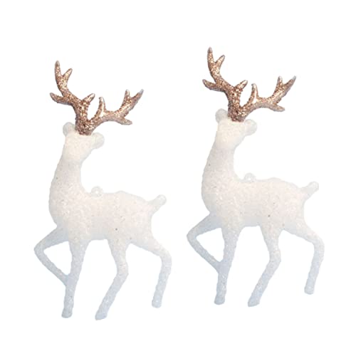 HEMOTON 1 Satz Hirsch Anhänger Lebkuchen Dekorativ Künstliche Blumen Essbar Lichterketten Cute Decor Weihnachtsbasteln Weihachtsdeko Kuchendekoration Miniaturen Plastik Weiß 2 Stück HEMOTON 1 Satz Hirsch Anhänger Lebkuchen Dekorativ Künstliche Blumen Essbar Lichterketten Cute Decor Weihnachtsbasteln Weihachtsdeko Kuchendekoration Miniaturen Plastik Weiß 2 Stück von HEMOTON
