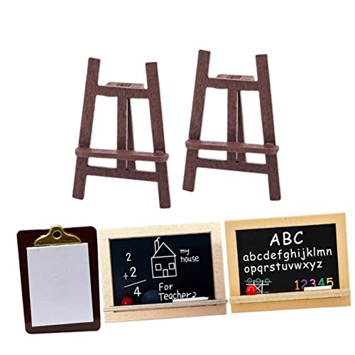 HEMOTON 1 Satz Mini-hausversorgung Miniatur Bausatz Figuren Staffelei Stehen Partyartikel Für Staffeleien Zum Ausstellen Modell Puppenhäuser Winzig Mini-vers Puppenhaus Deko Holz von HEMOTON