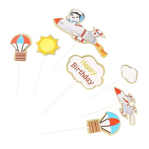 HEMOTON 1 Satz Pilotkuchenkarte Alles Zum Geburtstag Dekorationen Für Jungen Pilot-kuchen-topper Geburtstagsdeko Kindergeburtstags Dekoration Kuchen Picks Papier 35 Stück HEMOTON 1 Satz Pilotkuchenkarte Alles Zum Geburtstag Dekorationen Für Jungen Pilot-kuchen-topper Geburtstagsdeko Kindergeburtstags Dekoration Kuchen Picks Papier 35 Stück von HEMOTON