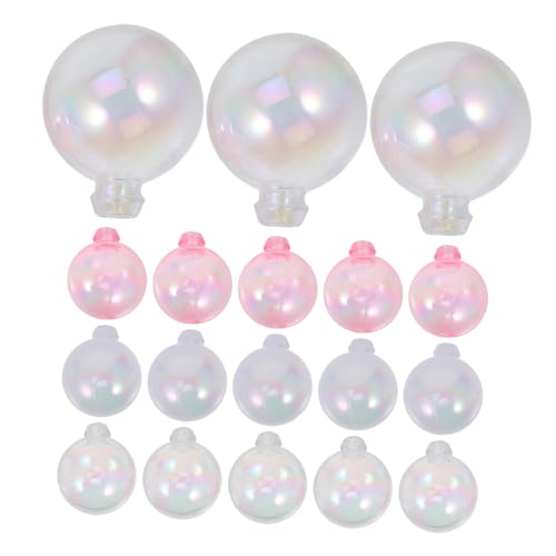 HEMOTON 1 Satz Transparenter Symphony-ball Ballon-kuchen-topper Tortenkugeln Dekorationen Topper Für Torteneinlagen Kuchen -topper Kugelförmiger Tortenaufsatz Bola Sport 30 Stück von HEMOTON