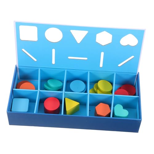 HEMOTON 1 Schachtel Holz Formen Sortierbox Montessori Lernspielzeug für Kleinkinder Nachhaltiges Material Farb Formerkennend Feinmotorik Fördernd Pädagogisches Steckspielzeug HEMOTON 1 Schachtel Holz Formen Sortierbox Montessori Lernspielzeug für Kleinkinder Nachhaltiges Material Farb Formerkennend Feinmotorik Fördernd Pädagogisches Steckspielzeug von HEMOTON