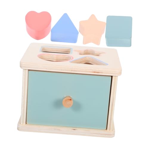 HEMOTON 1 Set Farbform-sortierbox: Montessori-holzpuzzle, Frühes Lernspielzeug, Baby-Matching-Spiel Für Jungen Und Mädchen von HEMOTON