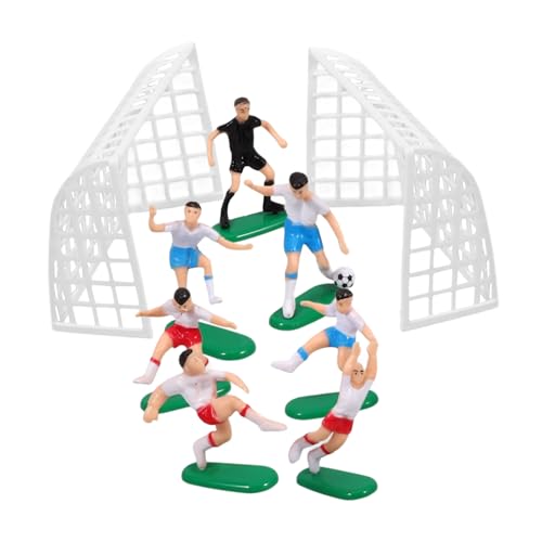 HEMOTON Fußball-kuchendekorationsset Fußballteam-landschaftskuchenaufsatz Für Geburtstagsparty-dekorationen von HEMOTON