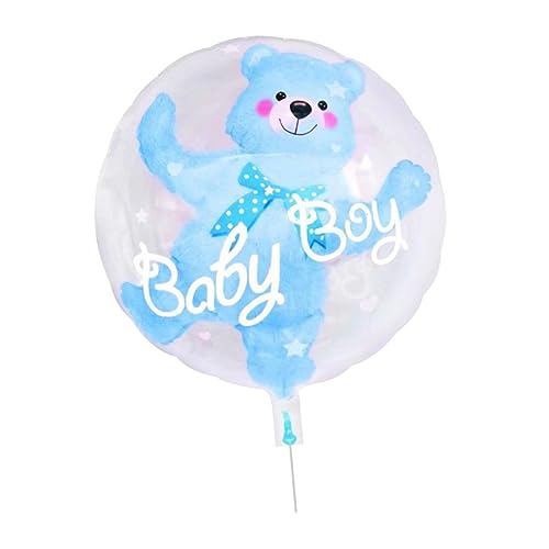 HEMOTON 1 Stk transparente Kugel Geburtstagsballon Luftballons Weihnachten party kinderparty weihnachtsdeko schöner Cartoon-Ballon transparenter Ballon Aluminiumfolie Blue von HEMOTON