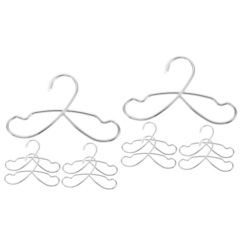 HEMOTON 10 STK Puppenaufhänger Mini-Wäscheständer Wäscheständer für Kleidung kleiderbügel für puppenkleidung puppenkleiderbügel Möbel Kleiderständer für Puppen Miniatur-Trockenbügel von HEMOTON