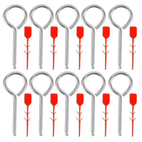 HEMOTON 10 Stück Feuerlöscherschnapper für Feuerlöscher Feuerlöscher, Ersatzverriegelungsstift für Feuerlöscher, Feuerlöscher-Zubehör, Metall-Bügelnadel HEMOTON 10 Stück Feuerlöscherschnapper für Feuerlöscher Feuerlöscher, Ersatzverriegelungsstift für Feuerlöscher, Feuerlöscher-Zubehör, Metall-Bügelnadel von HEMOTON