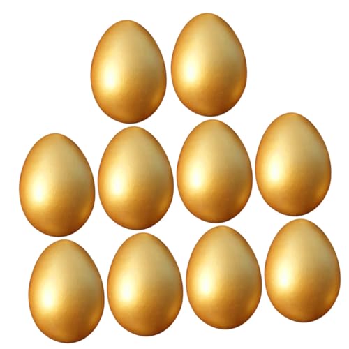 HEMOTON 10 Stück Teiliges Goldene Holz Eier DIY Osterdekoration Stabile Ornamente für Festliche Party Kinderfreundlich als und Fotorequisite für Zuhause HEMOTON 10 Stück Teiliges Goldene Holz Eier DIY Osterdekoration Stabile Ornamente für Festliche Party Kinderfreundlich als und Fotorequisite für Zuhause von HEMOTON