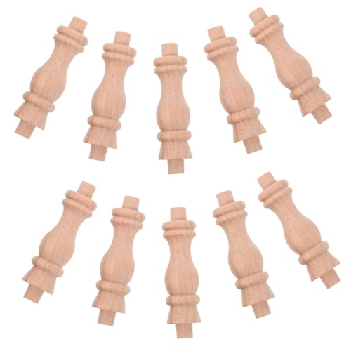 HEMOTON 10 Stück Teiliges Holzspindeln Buchenholz Dekorative Baluster für Treppen Möbel und Heimwerkerprojekte Robust und Vielseitig Einsetzbar HEMOTON 10 Stück Teiliges Holzspindeln Buchenholz Dekorative Baluster für Treppen Möbel und Heimwerkerprojekte Robust und Vielseitig Einsetzbar von HEMOTON