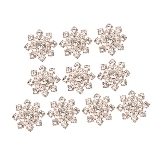 HEMOTON 10 Stücke DIY Schmuck Zubehör DIY Zubehör Anhänger Legierung Ornamente DIY Ornament Strass Schmuck DIY Zubehör Goldene von HEMOTON