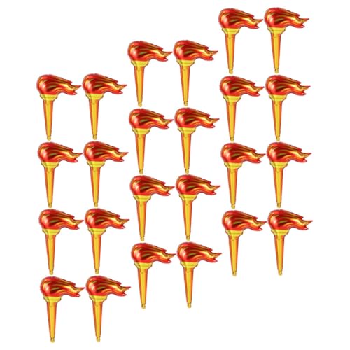 HEMOTON 100 Stück Aufblasbare Fackel Groß Realistische Kindertorch Flammen Party Dekoration Feuerwehr Geburtstag Hilfsmittel Bühnenperformance von HEMOTON