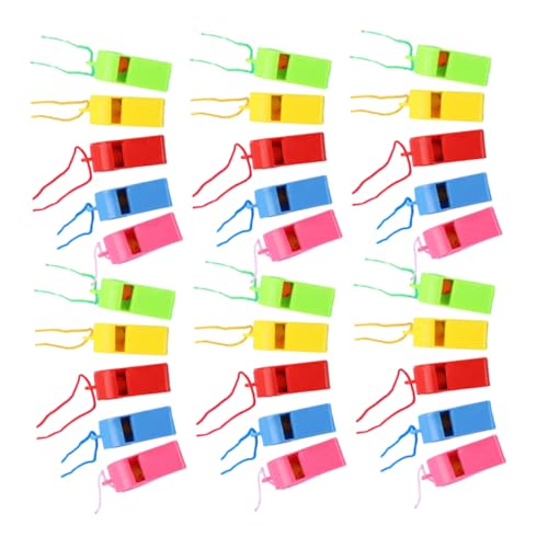HEMOTON 100 Stück Bunte Pfeifen mit Lanyard Kunststoff Trillerpfeifen für Sport Feste und Kindergeburtstage Schiedsrichterpfeifen und Trainingshilfen HEMOTON 100 Stück Bunte Pfeifen mit Lanyard Kunststoff Trillerpfeifen für Sport Feste und Kindergeburtstage Schiedsrichterpfeifen und Trainingshilfen von HEMOTON