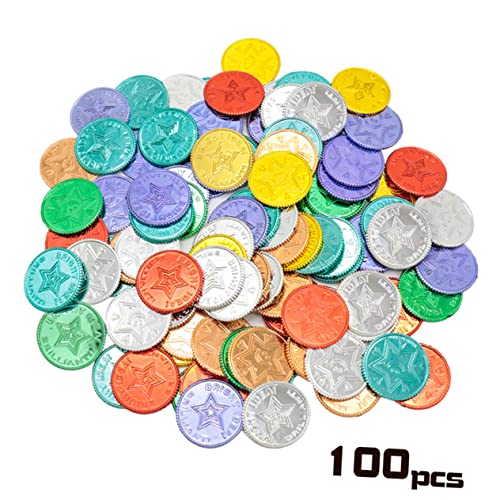 HEMOTON 100 Stück Teiliges Buntes Piraten Spielgeld aus Robustem Kunststoff Farbenfrohe Münzen für Kindergeburtstag Rollenspiele und Schatzsuche für Jungen und Mädchen Kreativität und HEMOTON 100 Stück Teiliges Buntes Piraten Spielgeld aus Robustem Kunststoff Farbenfrohe Münzen für Kindergeburtstag Rollenspiele und Schatzsuche für Jungen und Mädchen Kreativität und von HEMOTON