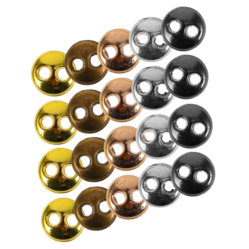 HEMOTON 100Stücke Mini Metallknöpfe Retro Design für Puppenkleidung für DIY Handarbeiten und Zierknöpfe Farben Antikbronze Hellgold von HEMOTON
