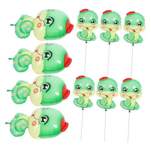 HEMOTON 10Stücke Schlangen Folienballons Langlebige Luftballons Für Neujahr Geburtstage Und Süßes Schlangenbaby Design Für Einzigartige Partydekorationen Für Jahr von HEMOTON