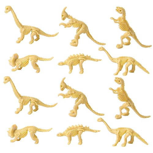 HEMOTON 12 Sätze Dinosaurier fossiles Skelett Modell Dinosaurier-Skelett Holzfigur 3D-Puzzle aus Holz Spielzeug Modelle Dinosaurierfiguren für Kinder dreidimensional Shenzhen von HEMOTON