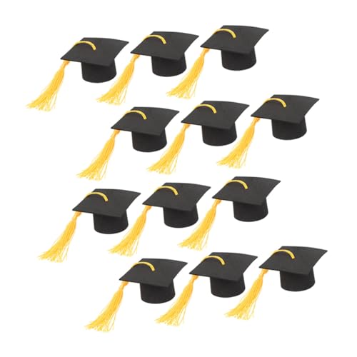 HEMOTON 12 Stück Mini -abschlusskappe Cupcake Topper Groovig Abschluss-dessert-topper Winzige Abschlusshüte Liner Cupcake-topper Grad-hut-kuchen-deckel Abschlusskuchendekor Papier Black HEMOTON 12 Stück Mini -abschlusskappe Cupcake Topper Groovig Abschluss-dessert-topper Winzige Abschlusshüte Liner Cupcake-topper Grad-hut-kuchen-deckel Abschlusskuchendekor Papier Black von HEMOTON