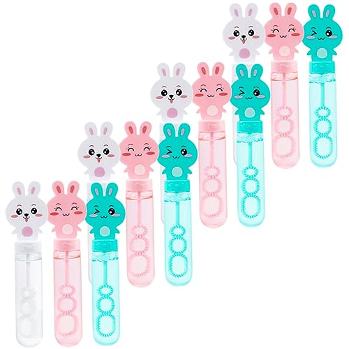 HEMOTON 12 Stück Teiliges Bubble Wand Seifenblasenstäbe mit Niedlichem Hasenmotiv Leichtes Kunststoffspielzeug für Outdoor Geburtstagsfeiern Interaktives Wasserspielzeug für Jungen und von HEMOTON