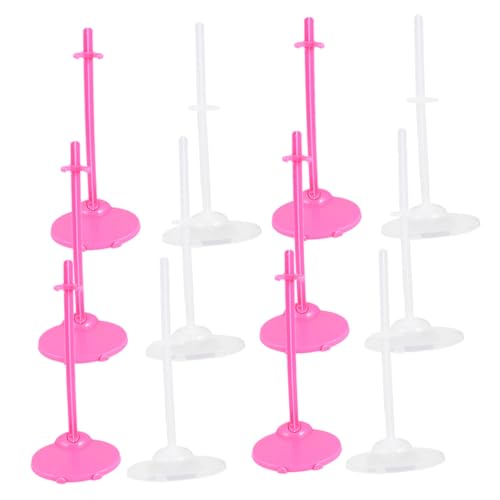 HEMOTON 12 Stück Teiliges Puppenständer Stabile Halterungen in Transparent und Rosa Sicherer Halt für Puppen Doll Toy Support für Puppenaufbewahrung und Display HEMOTON 12 Stück Teiliges Puppenständer Stabile Halterungen in Transparent und Rosa Sicherer Halt für Puppen Doll Toy Support für Puppenaufbewahrung und Display von HEMOTON