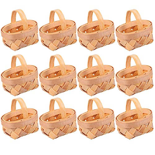 HEMOTON 12 Stücke Mini Rattan Korb Miniatur Geschenkbox Geflochtener Blumenkorb Kleiner Wicker Basket Gewebte Korb Miniatur Henkelkorb Weidenkorb Mit Henkel Party Blumentopf Dekoration HEMOTON 12 Stücke Mini Rattan Korb Miniatur Geschenkbox Geflochtener Blumenkorb Kleiner Wicker Basket Gewebte Korb Miniatur Henkelkorb Weidenkorb Mit Henkel Party Blumentopf Dekoration von HEMOTON