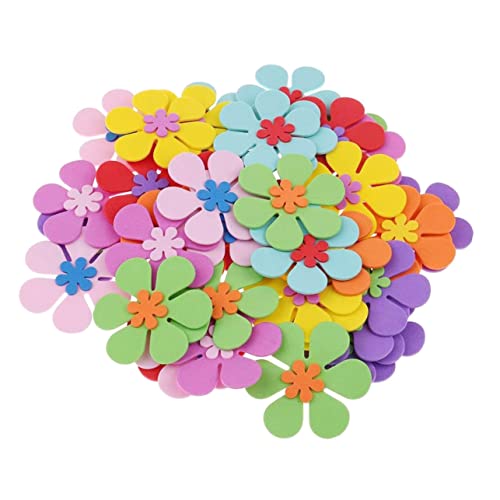 HEMOTON 120st Verzierte Blumenornamente Dekorationen Verzierungsblume Zum Dekorieren Dekorative Blumendekore DIY-Blumen Schaum Verschieden Grundschule Blumendekoration von HEMOTON