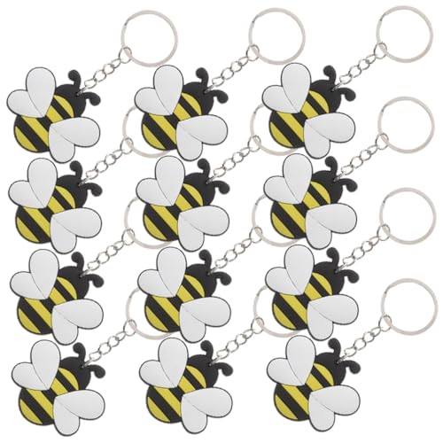 HEMOTON 12St Bienenzucht Bienen-Thema Tasche Kette Hase süße schlüsselanhänger car decoration Bienen-Schlüsselanhänger Hängender Schlüsselanhänger mit Cartoon-Biene Eisen HEMOTON 12St Bienenzucht Bienen-Thema Tasche Kette Hase süße schlüsselanhänger car decoration Bienen-Schlüsselanhänger Hängender Schlüsselanhänger mit Cartoon-Biene Eisen von HEMOTON