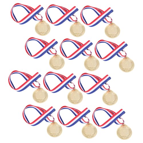 HEMOTON 12St Medaillenhalter Medaille Medaillenaufhänger Schleife sieger sportspiele dekoration goldene deko Medaillen für Studentenpreise Ermutigungsmedaillen Aluminiumlegierung von HEMOTON