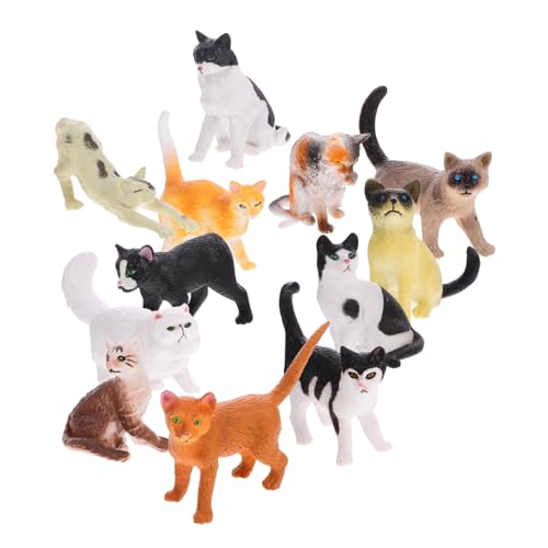 HEMOTON 12St Simulationskatzenspielzeug Katzenzubehör Katze Kuchendekoration Katze Zauberstab Miniatur-Katzenfiguren Kätzchen Kätzchenfigur dekorative Katzendekoration Plastik HEMOTON 12St Simulationskatzenspielzeug Katzenzubehör Katze Kuchendekoration Katze Zauberstab Miniatur-Katzenfiguren Kätzchen Kätzchenfigur dekorative Katzendekoration Plastik von HEMOTON