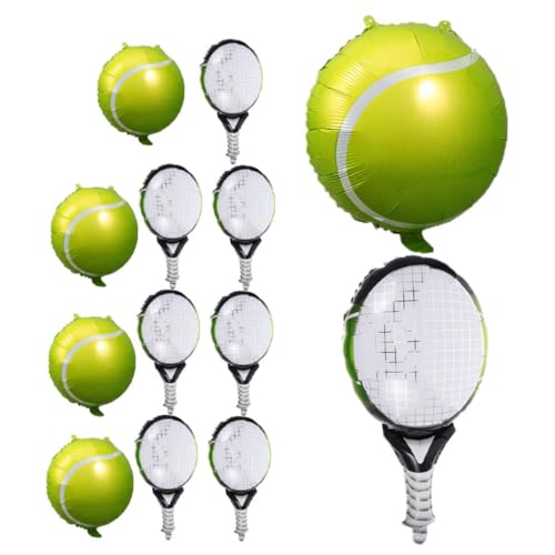 HEMOTON Tennis-luftballons-party-paket 12 Aluminiumfolien-luftballons Tennis-dekorationen Für Geburtstags-sportveranstaltungen HEMOTON Tennis-luftballons-party-paket 12 Aluminiumfolien-luftballons Tennis-dekorationen Für Geburtstags-sportveranstaltungen von HEMOTON