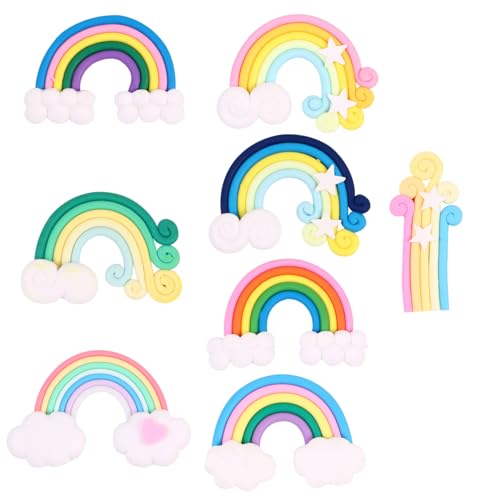 HEMOTON 16 Stück Rauchige Regenbogendekoration Aufkleber Aus Scrapbook-Sticker Selber Machen Colorful Polymer-ton HEMOTON 16 Stück Rauchige Regenbogendekoration Aufkleber Aus Scrapbook-Sticker Selber Machen Colorful Polymer-ton von HEMOTON