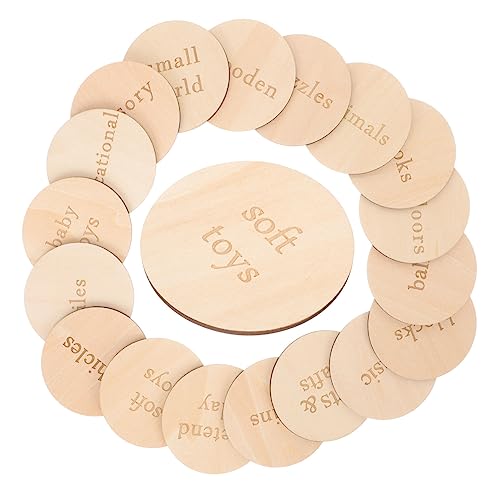 HEMOTON 18 Stück Teiliges Runde Holzscheiben Blanko Kreislabels zum Basteln und Organisieren Natürliche Holzscheiben für DIY Dekoration Vielseitige Aufkleber für Spielzeugbox und Haushalt HEMOTON 18 Stück Teiliges Runde Holzscheiben Blanko Kreislabels zum Basteln und Organisieren Natürliche Holzscheiben für DIY Dekoration Vielseitige Aufkleber für Spielzeugbox und Haushalt von HEMOTON