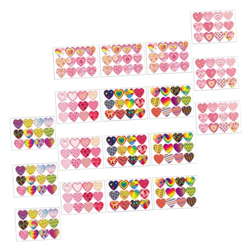 HEMOTON 1Set Valentinstag Sticker Karten Weihnachtssticker Scrapbook Sticker Nagelsticker Anhänger Weihnachtsdeko Herz Selbstklebende Sticker Beschichtetes Papier 18Blatt HEMOTON 1Set Valentinstag Sticker Karten Weihnachtssticker Scrapbook Sticker Nagelsticker Anhänger Weihnachtsdeko Herz Selbstklebende Sticker Beschichtetes Papier 18Blatt von HEMOTON