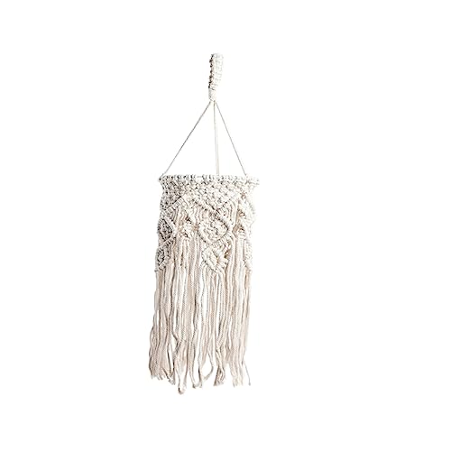 HEMOTON 1Stk Lampenschirm Kronleuchter dekorativ gefälscht Heimdekoration Küchenpendelbeleuchtung über Insel Retro Styles Home Decor hängende Lampenabdeckung Lampenschatten Baumwolle Weiß von HEMOTON