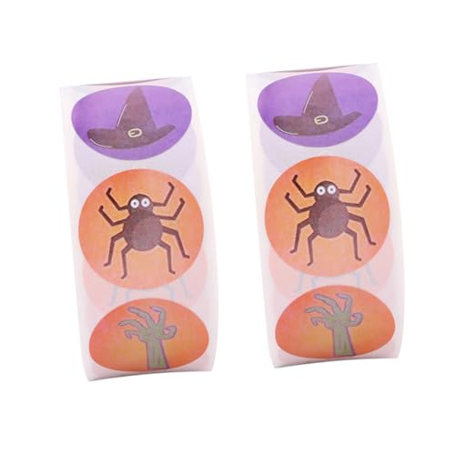 HEMOTON 2 Rollen 1 Geschenkaufkleber Halloween basteln Halloween Aufkleber Decorative Stickers Sticker basteln Halloween klebesticker runder Siegelaufkleber Aufkleber Siegel Weiß HEMOTON 2 Rollen 1 Geschenkaufkleber Halloween basteln Halloween Aufkleber Decorative Stickers Sticker basteln Halloween klebesticker runder Siegelaufkleber Aufkleber Siegel Weiß von HEMOTON