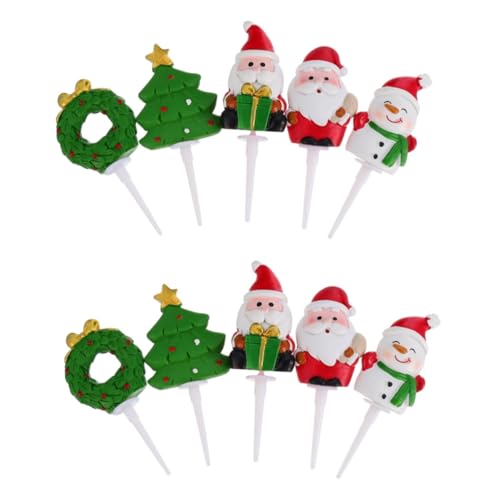 HEMOTON 2 Sätze Add- Zum Dekorieren Von Kuchen Weihnachtsfondant Weihnachtskuchen Topper Weihnachtsbaumkuchentopper Weihnachtsparty Liefert Kuchenverzierung Harz 5 Stück * 2 HEMOTON 2 Sätze Add- Zum Dekorieren Von Kuchen Weihnachtsfondant Weihnachtskuchen Topper Weihnachtsbaumkuchentopper Weihnachtsparty Liefert Kuchenverzierung Harz 5 Stück * 2 von HEMOTON