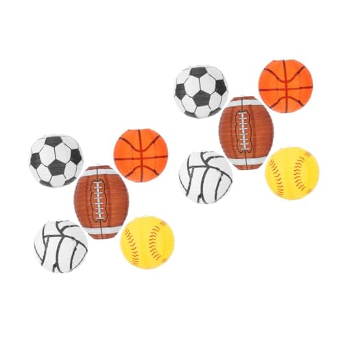 HEMOTON 2 Sätze Basketball-fußball-laternenanhänger Sportballdekoration Basketball-dekoration Sportliche Papierlaternen Basketball-party-dekoration Laternenspiel Fußballlaterne 5 Stück * 2 HEMOTON 2 Sätze Basketball-fußball-laternenanhänger Sportballdekoration Basketball-dekoration Sportliche Papierlaternen Basketball-party-dekoration Laternenspiel Fußballlaterne 5 Stück * 2 von HEMOTON