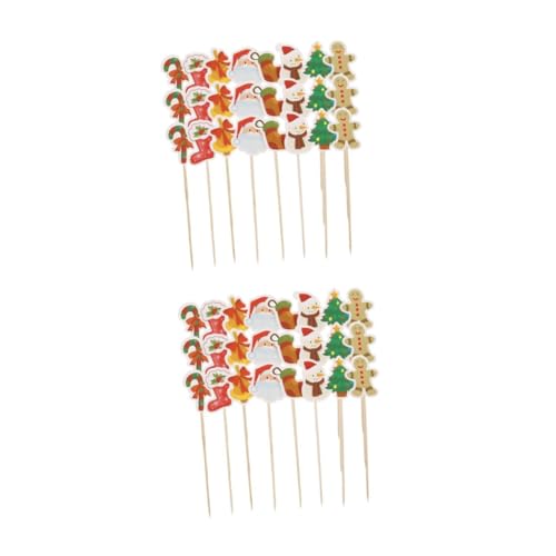 HEMOTON 2 Sätze Weihnachtsgeschirr Hochzeitsfeierdekorationen Kuchen -topper Cupcake Topper Zum Geburtstag Dekorationen Für Tortenaufsätze Hölzern 24 Stück * 2 HEMOTON 2 Sätze Weihnachtsgeschirr Hochzeitsfeierdekorationen Kuchen -topper Cupcake Topper Zum Geburtstag Dekorationen Für Tortenaufsätze Hölzern 24 Stück * 2 von HEMOTON