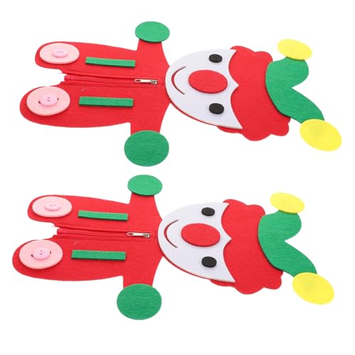 HEMOTON 2 Sets Reißverschlussknöpfe: DIY-Spielzeug Mit Interaktiven Knöpfen, Clown-knopfmotiv Für Kinder, Stoffknopf-spielset Für Feinmotorik Und Kreativität HEMOTON 2 Sets Reißverschlussknöpfe: DIY-Spielzeug Mit Interaktiven Knöpfen, Clown-knopfmotiv Für Kinder, Stoffknopf-spielset Für Feinmotorik Und Kreativität von HEMOTON
