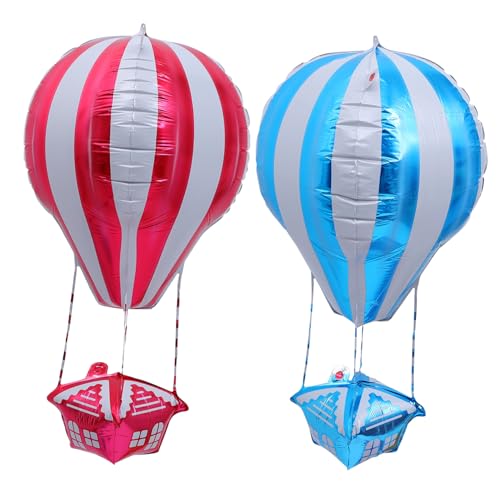 HEMOTON 2 Stück Heißluftballon Aluminiumfolie Ballons Foto Requisite Elegante Dekorative Ballons HEMOTON 2 Stück Heißluftballon Aluminiumfolie Ballons Foto Requisite Elegante Dekorative Ballons von HEMOTON