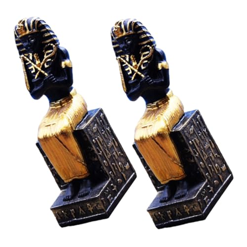 HEMOTON 2 Stück Ägyptisches Mythologie Modell Desktop Statue Desktop Schmuck Ägyptische Dekorationen Antike Ägyptische Skulptur Skulptur Handwerk von HEMOTON