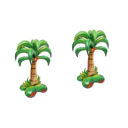 HEMOTON 2 Stück Aufblasbarer Großer Folienballon Kokospalmenform Tropische Hawaii Partydekoration Langlebiger Aluminium Palmenballon für Innen und Außen Fotofreundlich HEMOTON 2 Stück Aufblasbarer Großer Folienballon Kokospalmenform Tropische Hawaii Partydekoration Langlebiger Aluminium Palmenballon für Innen und Außen Fotofreundlich von HEMOTON
