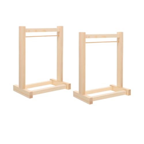HEMOTON 2 Stück Kleiderständer Aus Holz Für Puppenhäuser Miniatur-kleideraufbewahrung Für Puppen Puppenhaus-zubehör Mini-puppenständer Kleiderständer Für Puppen HEMOTON 2 Stück Kleiderständer Aus Holz Für Puppenhäuser Miniatur-kleideraufbewahrung Für Puppen Puppenhaus-zubehör Mini-puppenständer Kleiderständer Für Puppen von HEMOTON